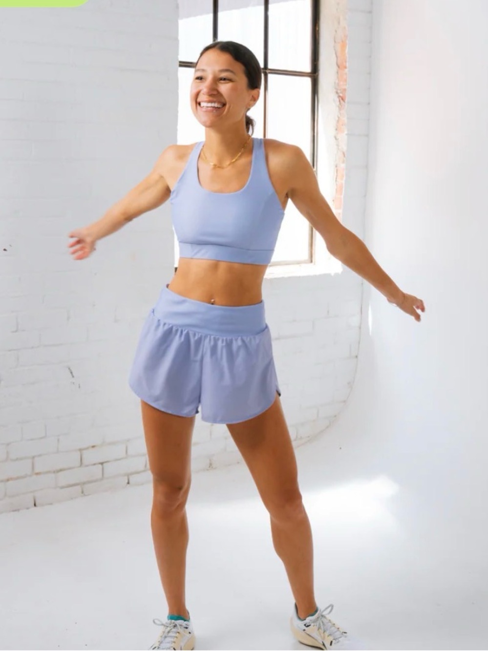 Women’s Light Lavender Athletic Running Shorts